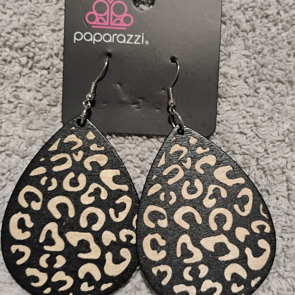 Teardrop Wooden Earrings